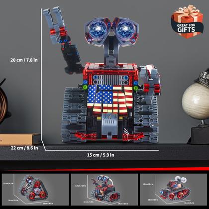 Imagem de Kit de construção de robôs Sillbird Technic 4 em 1 com controle remoto e aplicativo