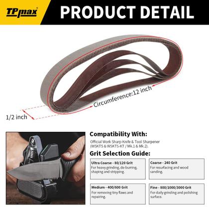 Imagem de Kit de correia de lixar Work Sharp Knife & Tool Sharpener 45 unidades