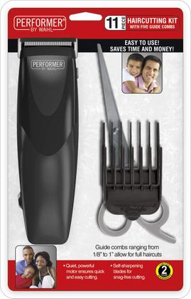 Imagem de Kit de corte de cabelo Wahl Performer de 11 peças com 5 pentes guia