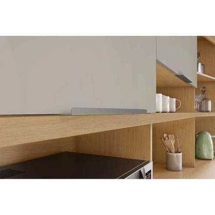 Imagem de Kit de Cozinha Compacta Realeza c/ 4 Portas 5 Nichos e 2 Gavetas 160cm Carvalho/Titânio - Nesher
