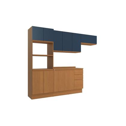 Imagem de Kit de Cozinha Completa 5 Peças Ciela (2Aéreos+1Balcão+1TorreQuente+1Complemento) C5P116 Canela - Kappesberg