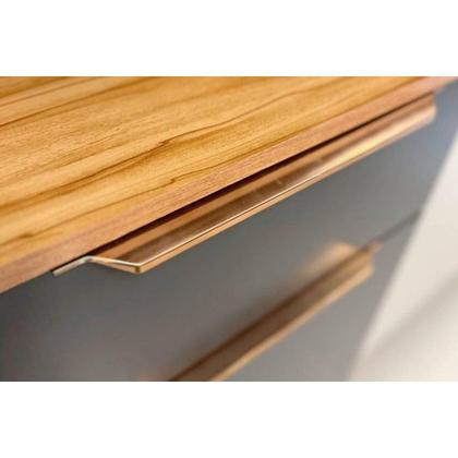 Imagem de Kit de Cozinha Completa 7 Peças Sauvignon (2Aéreos+2Balcões+1TorreQuente+2Complementos) C7P93 Amendoa/Grafite - Ronipa