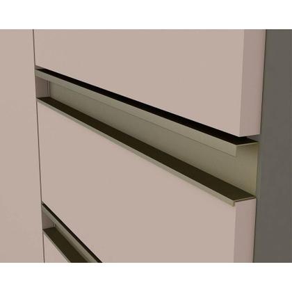 Imagem de Kit de Cozinha Completa 8 Peças Connect (5Aéreos+2Balcões+1Complemento) C6P11 Duna/Cristal - Henn