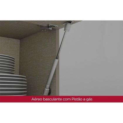 Imagem de Kit de Cozinha Modulada 9 Peças Connect (3 Armários + 2 Balcões + 2 Paneleiros + 2 Complementos) C9P01 Duna/Cristal