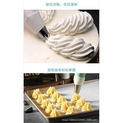 Imagem de Kit De Decoração De Bolos 20/26/42 Peças Com Bicos De Aço Inoxidável, Sacos De Confeitar De Silicone