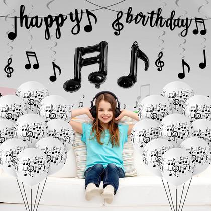 Imagem de Kit de Decoração de Festa Musical Skylety - 60 Peças