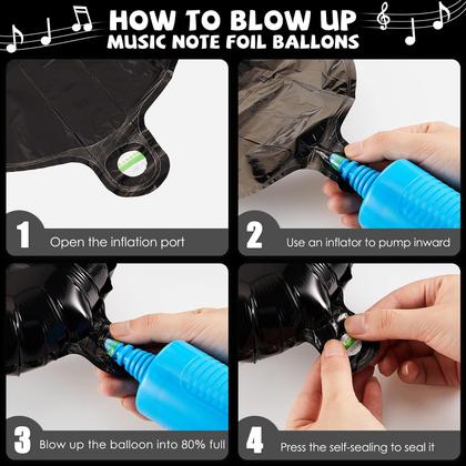 Imagem de Kit de Decoração de Festa Musical Skylety - 60 Peças