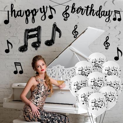 Imagem de Kit de Decoração de Festa Musical Skylety - 60 Peças