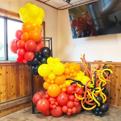 Imagem de Kit de decoração Saxuxu Fire Balloon Arch com tema de caminhão de bombeiros