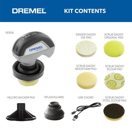Imagem de Kit de depuração elétrica Dremel Versa PC10-07 com 5 almofadas Scrub Daddy