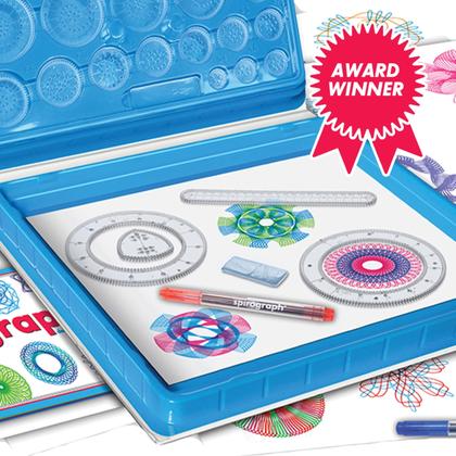Imagem de Kit de desenho Kahootz Spirograph Deluxe com estojo de 8 anos ou mais
