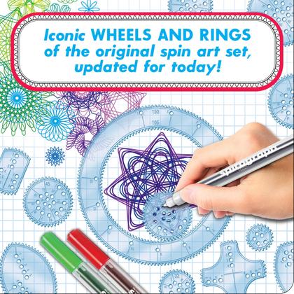 Imagem de Kit de desenho Kahootz Spirograph Deluxe com estojo de 8 anos ou mais