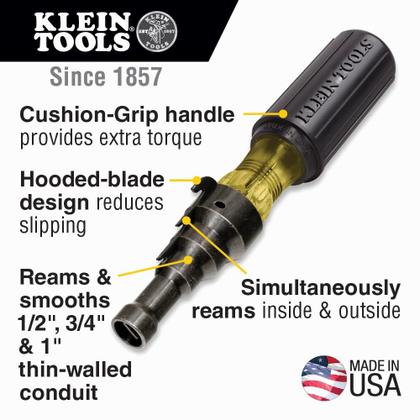 Imagem de Kit de driver de alargamento Klein Tools 80073 com alargador de conduíte de 3 peças