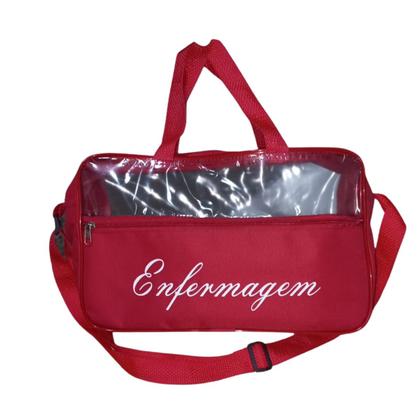Imagem de Kit de enfermagem com esfigmo esteto e bolsa transparente completo