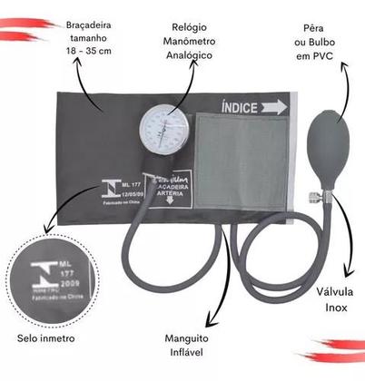 Imagem de Kit De Enfermagem Completo Medidor Glicose Aparelho Pressao