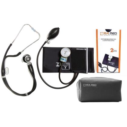 Imagem de Kit de enfermagem preto p.a.med com  oxímetro