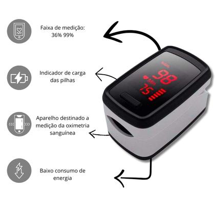 Imagem de Kit de enfermagem preto p.a.med com  oxímetro