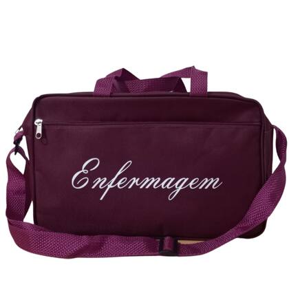Imagem de Kit de enfermagem vinho premium com esfigmomanômetro e estetoscópio