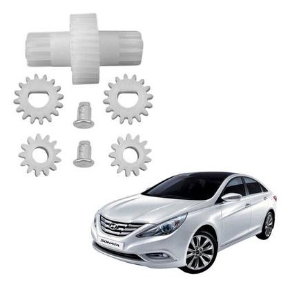 Imagem de Kit de Engrenagem Para Reparo Rebatimento Retrovisor Retrátil Hyundai Sonata 2011  2014 Aplicação Le e LD