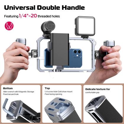 Imagem de Kit de Equipamento de Vídeo ULANZI para Celular - Com Alças e Estabilizador de Alumínio