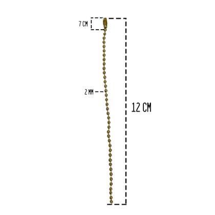 Imagem de Kit De Esferas Acrílicas Transparente Com Corrente Bolinha
