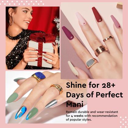 Imagem de Kit de esmalte de gel MEFA 56 unidades com secador de unhas U V Light 48W