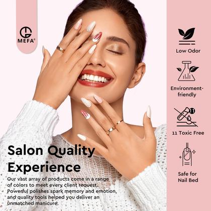 Imagem de Kit de esmalte de gel MEFA 56 unidades com secador de unhas U V Light 48W