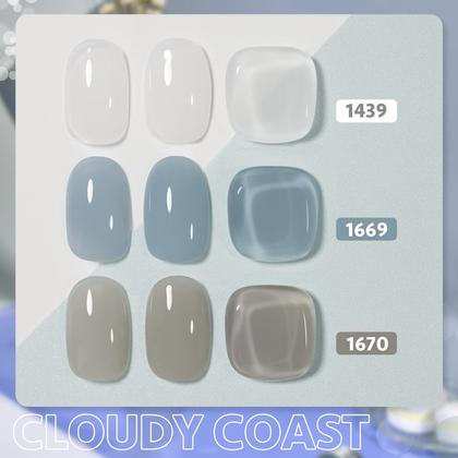 Imagem de Kit de Esmalte em Gel GAOY Cloudy Coast - 3 Cores de 16ml - UV Soak Off
