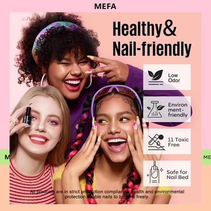 Imagem de Kit de Esmalte em Gel MEFA 46 Unidades - 42 Cores + Base e Top Coat