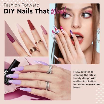 Imagem de Kit de Esmalte em Gel MEFA 54 Unidades com Luz UV - 32 Cores