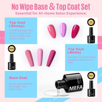 Imagem de Kit de Esmalte em Gel MEFA 54 Unidades com Luz UV - 32 Cores