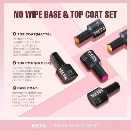 Imagem de Kit de Esmalte em Gel MEFA 56 Peças com Luz UV - 32 Cores de 7ml