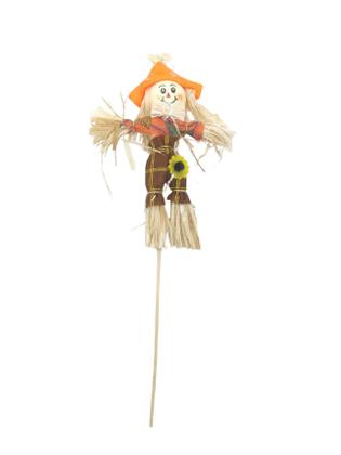 Imagem de Kit De Espantalhos De Palha C/ Palito Para Festas Junina Pequenos