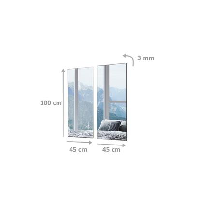 Imagem de Kit de Espelho para Guarda-Roupa Monte Carlo Transparente