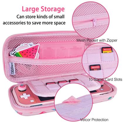 Imagem de Kit de estojo de transporte TikoDirect Switch Lite com protetores de tela