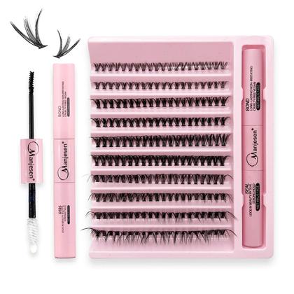 Imagem de Kit de Extensão de Cílios com 200 Peças - Cola, Pinças e Ferramentas