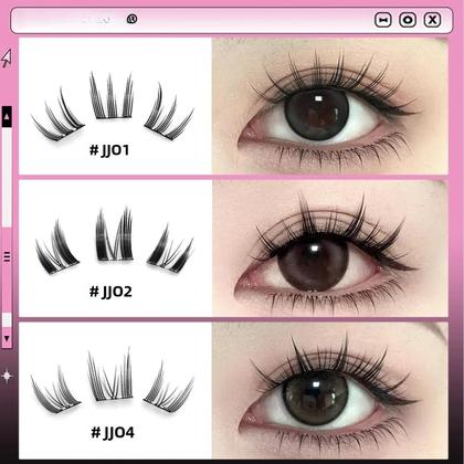 Imagem de Kit De Extensão De Cílios DIY Autoadesivo GROINNEYA Cílios Em Grupo Pré-Colados Sem Necessidade De