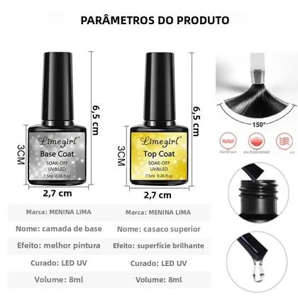 Imagem de Kit de Extensão de Unhas em Gel UV - Conjunto de Manicure com Ferramentas Acrílicas