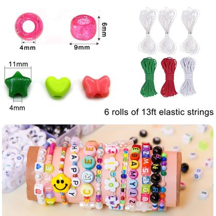 Imagem de Kit de fabricação de miçangas de pônei para pulseiras MIIIM 3430 unidades com acessórios