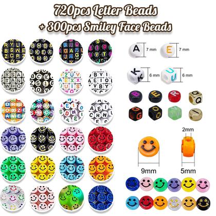 Imagem de Kit de fabricação de miçangas de pônei para pulseiras MIIIM 3430 unidades com acessórios