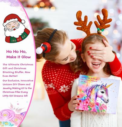 Imagem de Kit de fabricação de pulseiras para meninas  Unicórnio, suprimentos de joias, conjunto de artesanato, kit de artesanato, kits de pulseiras de charme, presentes de aniversário criativos para crianças de 6 a 7, 8, 9, 10, 11, 12 anos, brinquedos para meninas