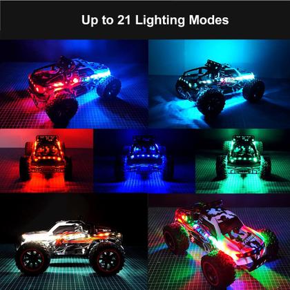 Imagem de Kit de faixas de luz LED para RC Car Car Crawler Truck Airplane Boat