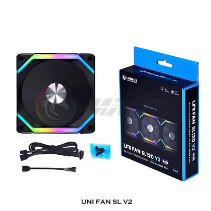 Imagem de Kit de Fans Lian Li Uni Fan SL V2 ARGB - SL120/SL140 - Controle L-Connect 3 (1/3)
