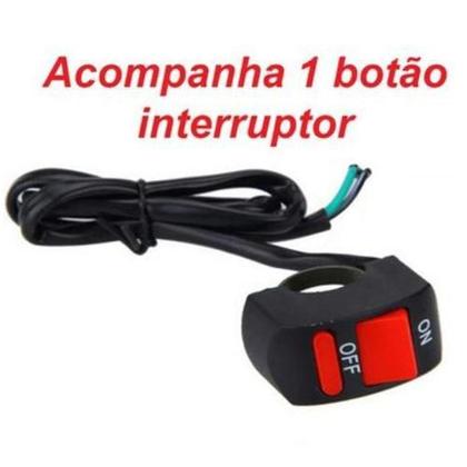Imagem de Kit de Farol de Milha para Moto NXR 150 BROS ES 2006 2007 2008 2009 Angel Eye Azul U7