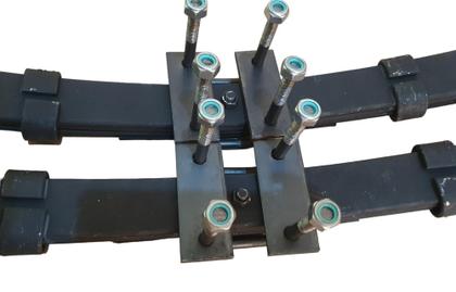 Imagem de kit de feixe mola de 4 laminas para carretinhas reboque trailers Suporta até 550kg total