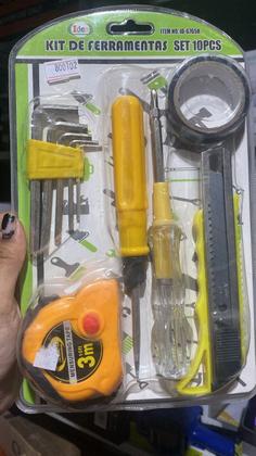 Imagem de Kit De Ferramentas 10 Pecas Amarelo