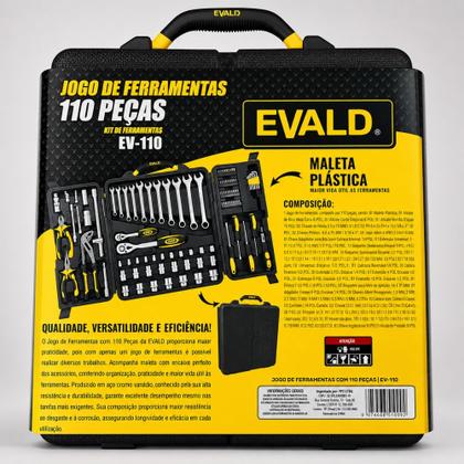 Imagem de Kit de Ferramentas 110 Peças EV-110 EVALD