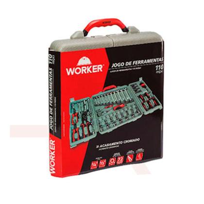 Imagem de Kit de Ferramentas 110 Peças Worker 980803