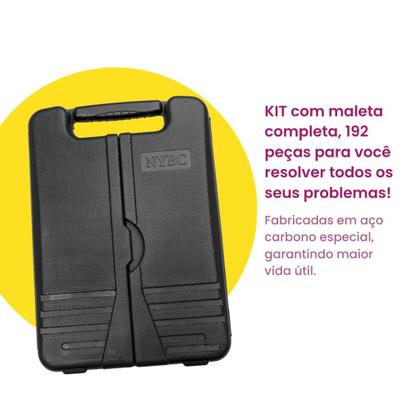 Imagem de Kit de Ferramentas 192 Peças com Maleta Completa Kaftor