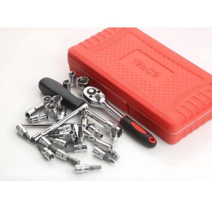 Imagem de Kit De Ferramentas 46 Peças Jogo De Soquetes Chave Catraca R